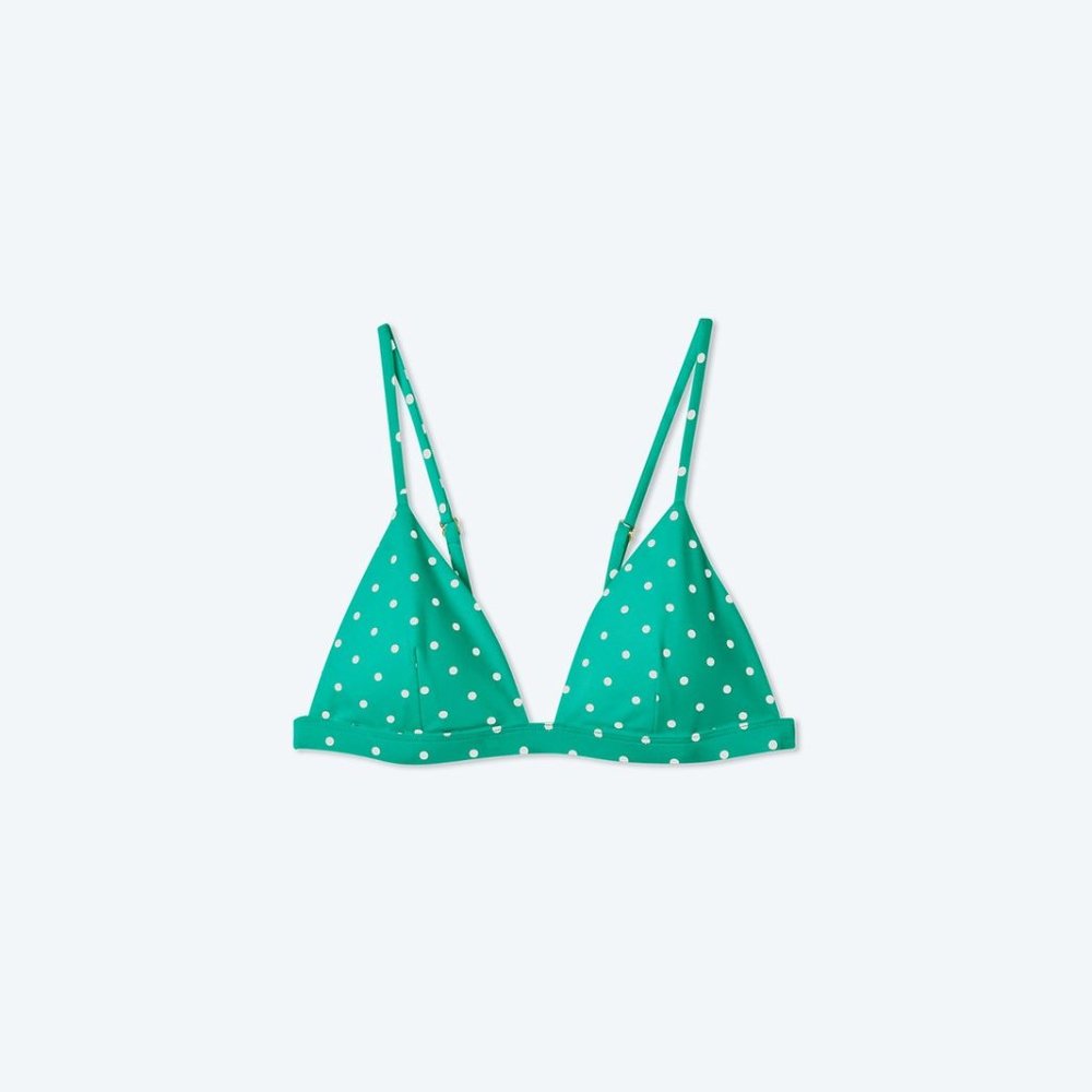 Summersalt Triangle Bikini Top - Seaglass Dot